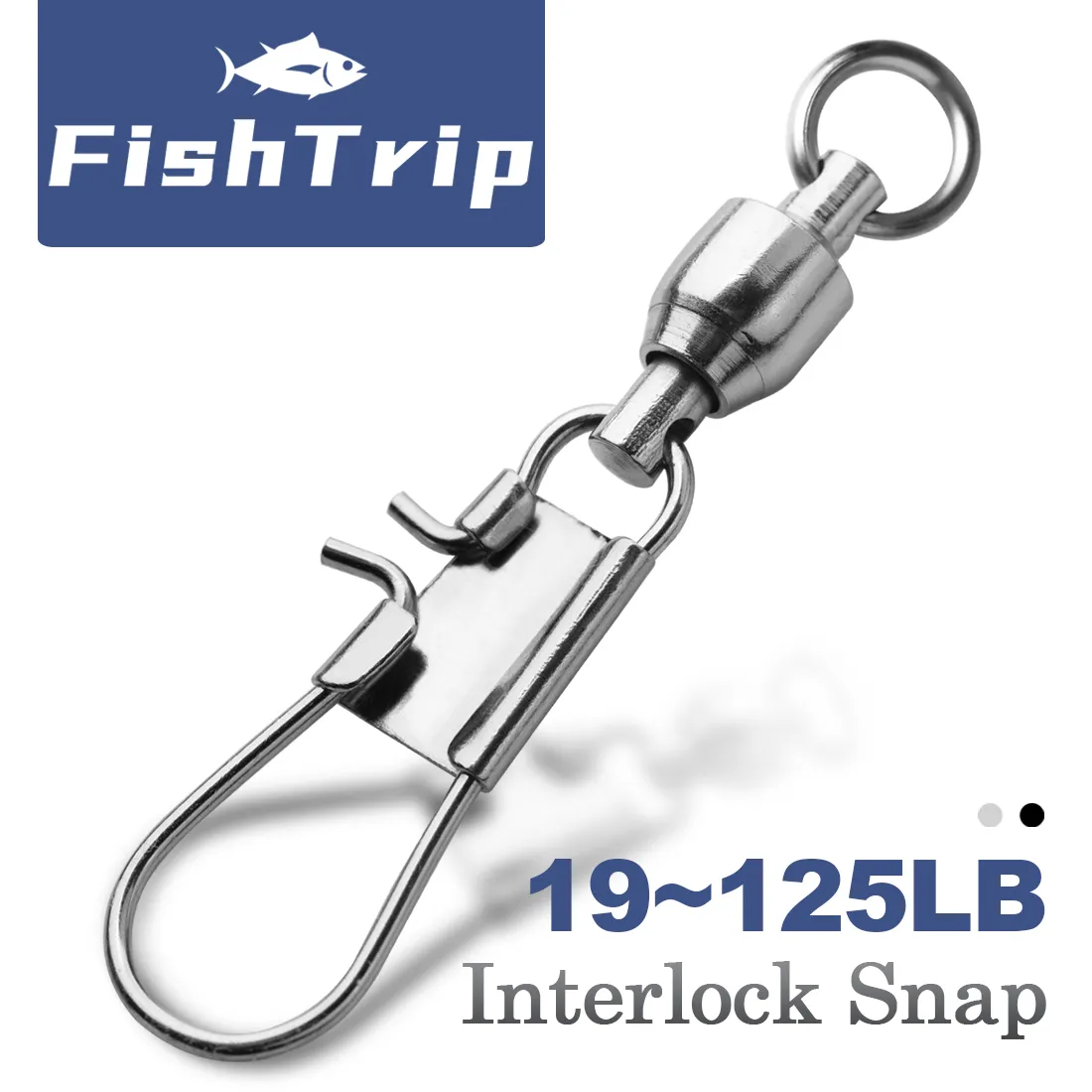 FishTrip 인터록 스냅 볼 베어링 스위블