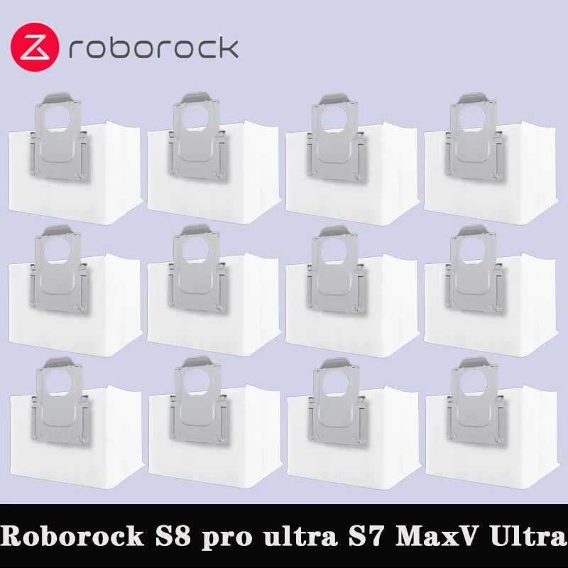 Roborock S8 Pro Ultra Roborock S7 Maxv Ultra Roborock Q7 Max + Roborock Q8 Max Puls Ultra 로봇 진공 먼지 봉투 액세서리