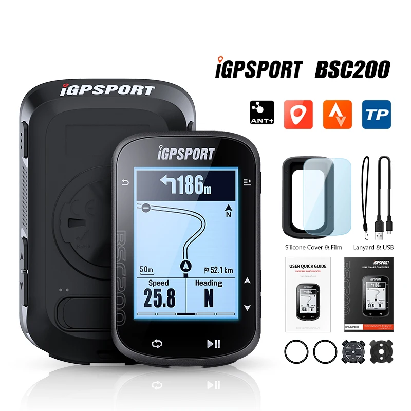 무선 자전거 컴퓨터 GPS 한국어 IGPSPORT-BSC200 bsc 200 무선 자전거 컴퓨터 GPS 자전거 속도계