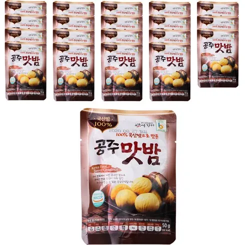 농가애 국산밤으로 만든 공주맛밤 50g  30봉