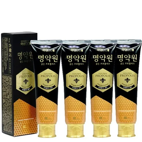 명약원 골든프로폴리스 플러스 치약 120g11개  칫솔 4개